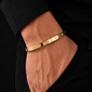 Rose Gold Celestial Star Studded Kada