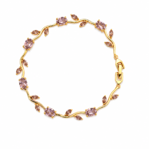 Blush Vine Bracelet - 18K Gold Plated