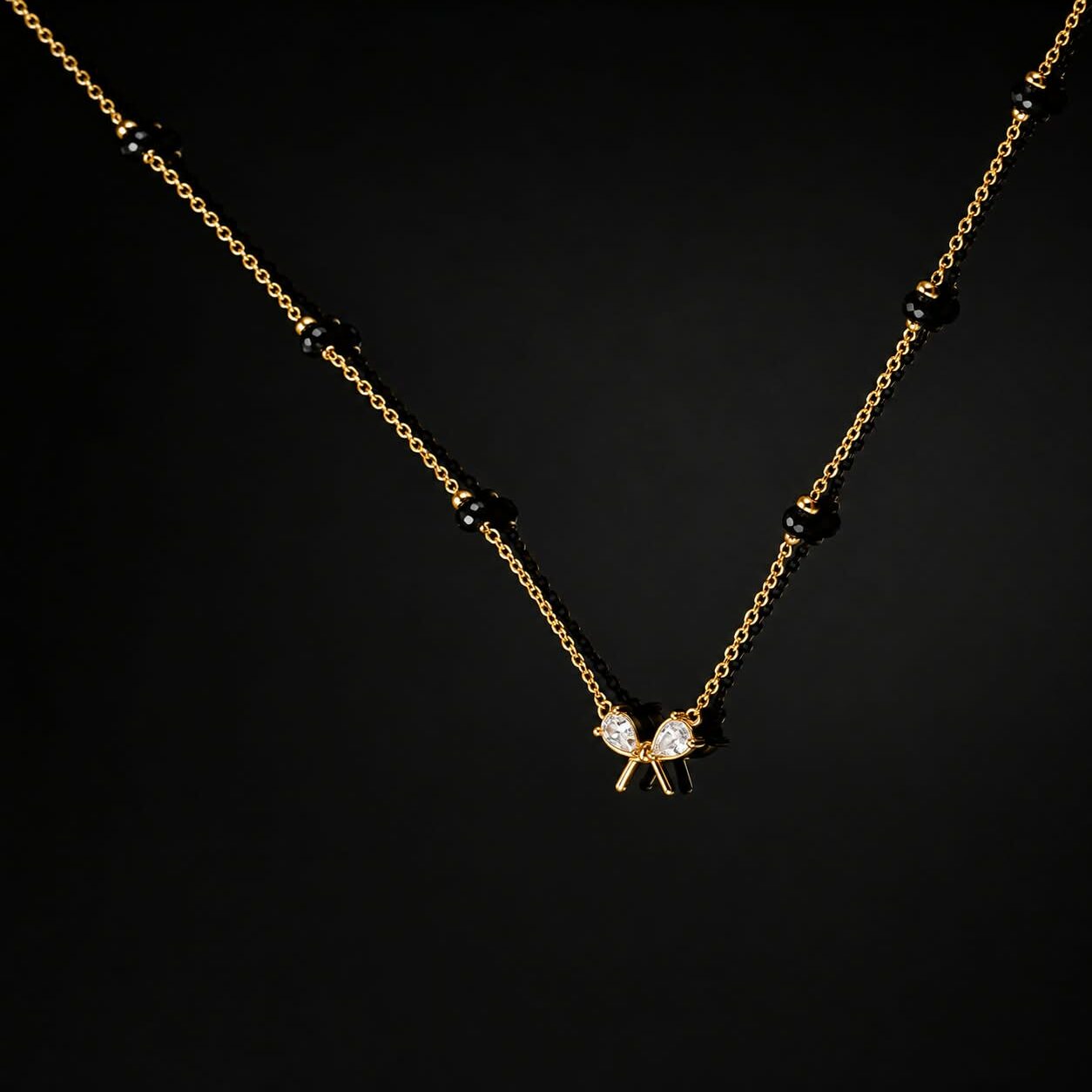 Bow Mangalsutra Anti Tarnish Gold Plated