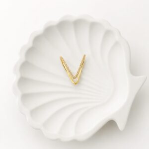 Double V Anti-Tarnish Ring - 18K Gold Plated