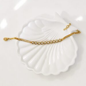 Bezel Tennis Bracelet - Gold