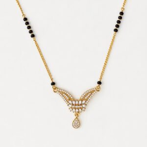 Golden Titli American Diamond Anti-Tarnish Mangalsutra