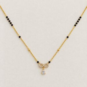 Anti-Tarnish Infinity Teardrop Mangalsutra