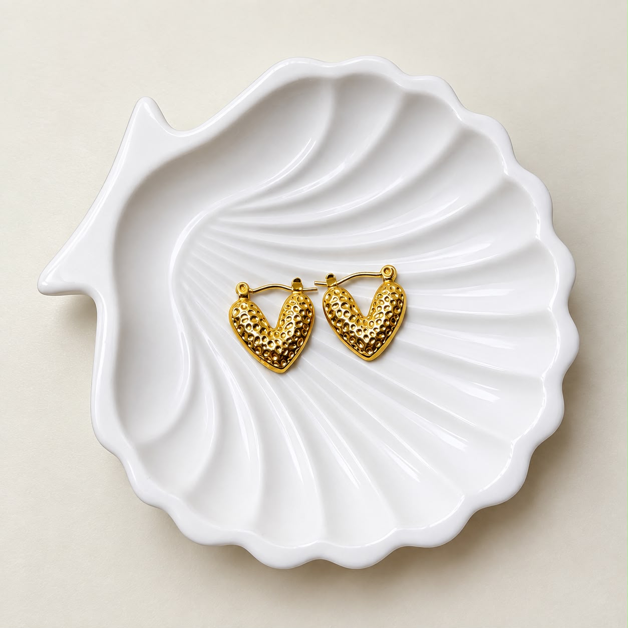 Golden Heartbeat Hoops