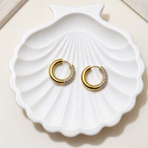 The Lumière Half-Diamond Hoops