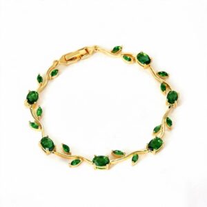 Emerald Green Vine Bracelet